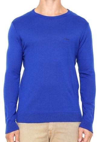 Suéter Colcci Liso Azul