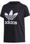 Camiseta adidas Originals Trefoil Preto - Marca adidas Originals
