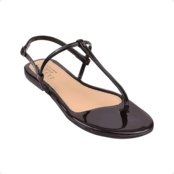 Sandalia preta Feminina Confortável Slim Fio Dental Preto - Marca VALICIA SHOES