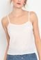 Camisa de Renda Guipir Lily Daisy LD063 Off White - Marca Atelier Lily Daisy