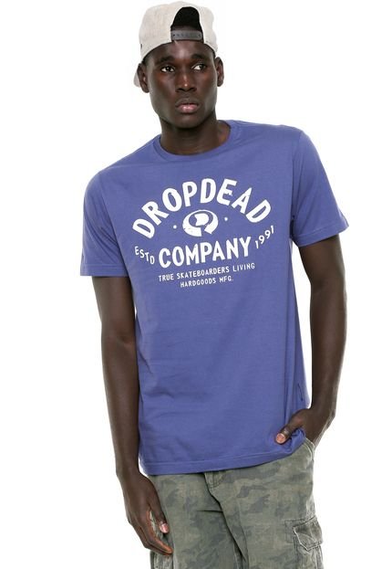 Camiseta Drop Dead True Living Azul - Marca Drop Dead