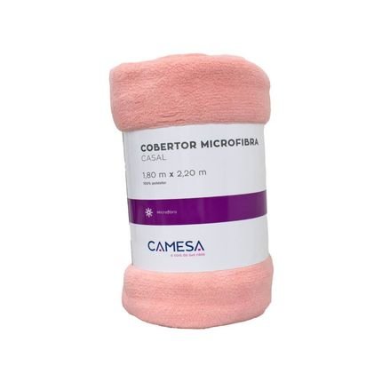 Cobertor Casal Manta Microfibra Antialérgico 1,8x2,2m Rosa - Camesa - Marca Camesa