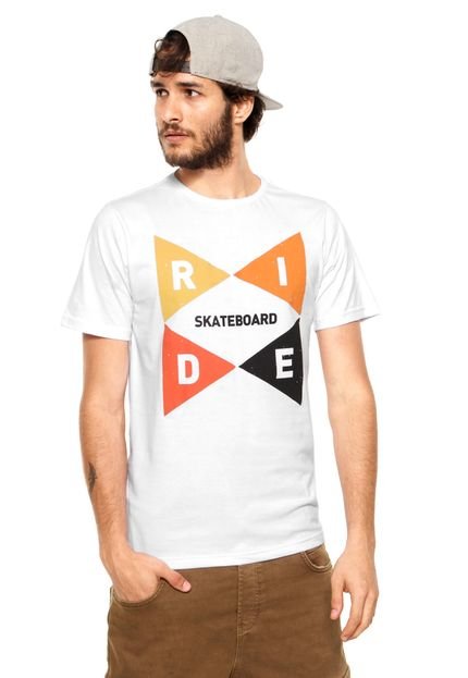 Camiseta Ride Skateboard Homely Branca - Marca Ride Skateboard