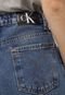 Calça Jeans Calvin Klein Jeans Wide Leg Vintage Azul - Marca Calvin Klein Jeans