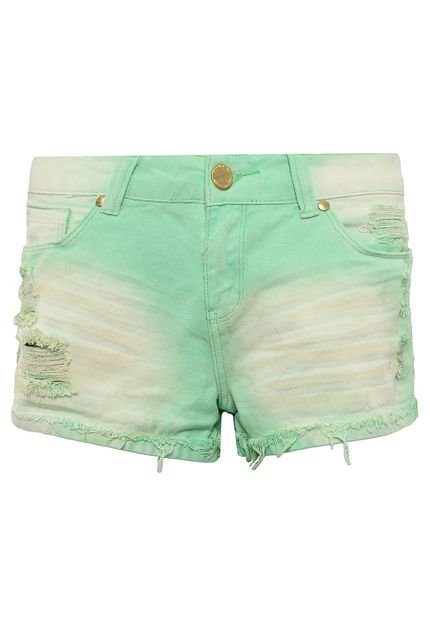 Short Jeans Groovy Forever Rasgos Verde - Marca Groovy Forever