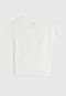 Camiseta Cotton On Texto/Números Off White - Marca Cotton On