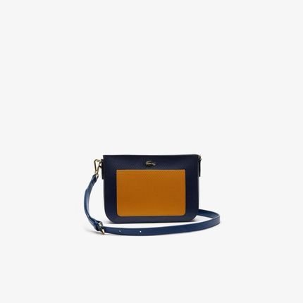 Bolsa Lacoste em Couro Azul - Marca Lacoste