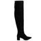 Bota Inverno Over Knee Lirom Cano Super Alto Camurcina Preta - Marca Lirom