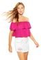 Blusa Ciganinha Colcci Loose Rosa - Marca Colcci