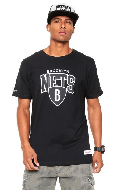 Camiseta Mitchell & Ness Brooklyn Nets Preta - Marca Mitchell & Ness