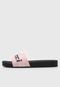 Chinelo Slide Colcci Logo Rosa - Marca Colcci