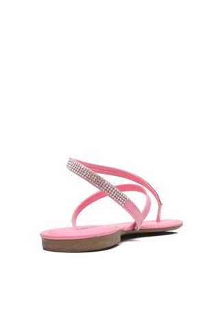 Rasteira Dafiti Shoes Strass Rosa - Compre Agora