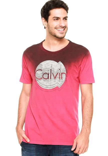 Camiseta Calvin Klein Jeans Logo Vinho - Marca Calvin Klein Jeans