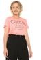 Camiseta Colcci Lettering Rosa - Marca Colcci