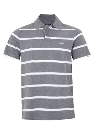 Camisa Polo Cinza Mescla Ecko Unltd Masculina - Cinza Claro