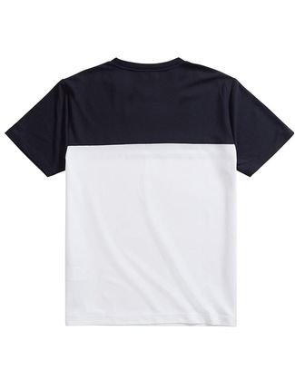 Camiseta Nautica Masculina Colorblock Marinho e Branca