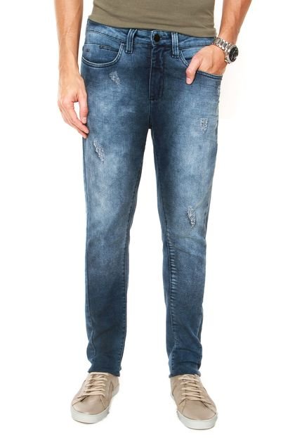 Calça Jeans Calvin Klein Jeans Detalhe Slim Azul - Marca Calvin Klein Jeans