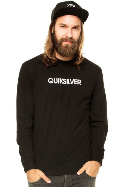 Camiseta Manga Longa Quiksilver Preta - Marca Quiksilver