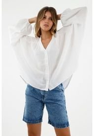 Camisa Oversize Blanca Para Mujer