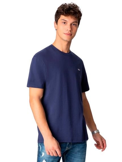 Camiseta Tommy Jeans Masculina Slim C-neck Flag Azul Marinho - Marca Tommy Jeans