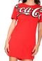Vestido Coca-Cola Jeans Curto Big Logo Vermelha - Marca Coca-Cola Jeans