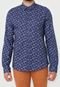 Camisa Colcci Reta Floral Azul - Marca Colcci