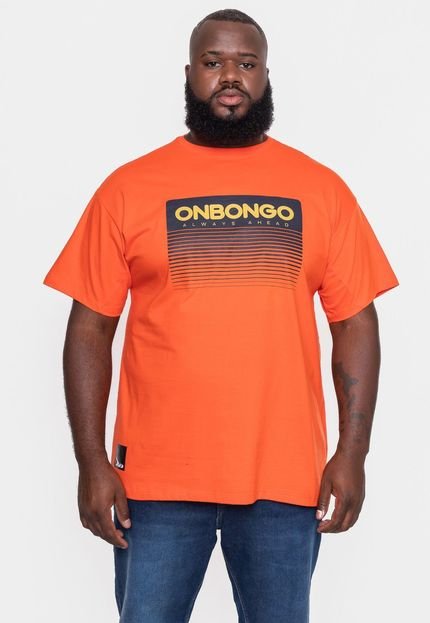 Camiseta Onbongo Plus Size Fade Tangerina - Marca Onbongo