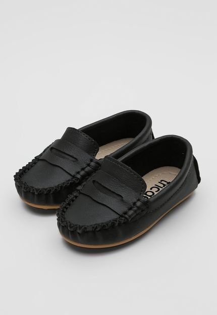 Mocassim Tricae Infantil Pespontos Preto - Marca Tricae