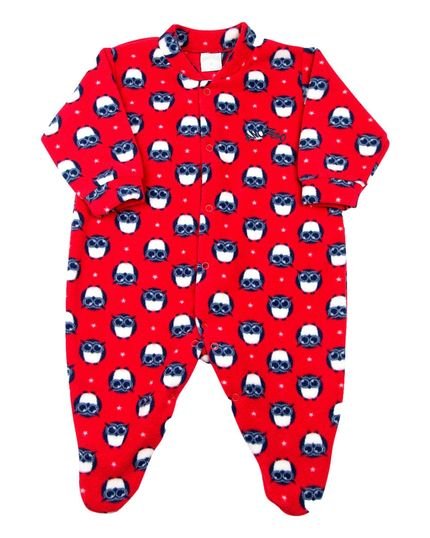 Menor preço em Macacão Ano Zero Pijama Bebê Microsoft Estampado Vermelho