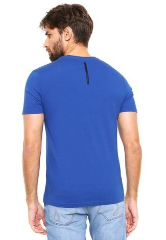 Camiseta Calvin Klein Jeans Com Bolso Azul