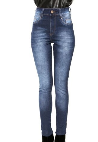 Calça Jeans Biotipo Skinny Bigode Azul