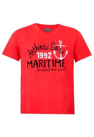 Camiseta Lemon Groove Maritime Vermelha