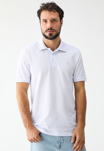 Camisa Polo Aleatory Reta Mini Icon Branca - Compre Agora | Dafiti Brasil