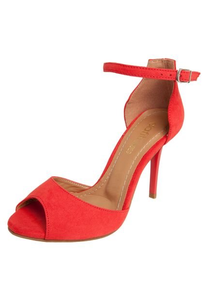 Sandália Salto Fino Dafiti Shoes Vermelha - Marca DAFITI SHOES