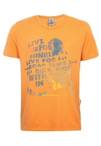 Camiseta Forum Regular Live Laranja