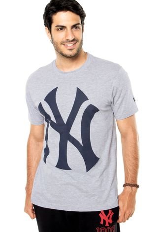 Camiseta New Era New York Yankees 10 Cinza
