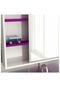 Espelheira para Banheiro Modelo 22 80 cm Branca e Violeta Tomdo - Marca Tomdo