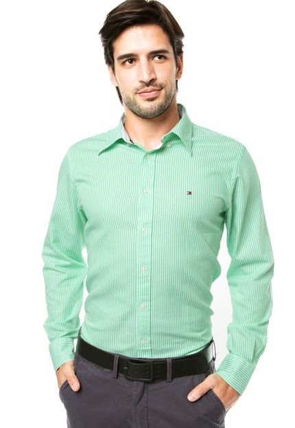 Camisa Tommy Hilfiger Custom Verde - Marca Tommy Hilfiger