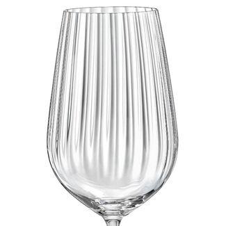 Taça de Vinho e Água Cristal 550ml Com Titânio Dream 1 peça - Haus Concept
