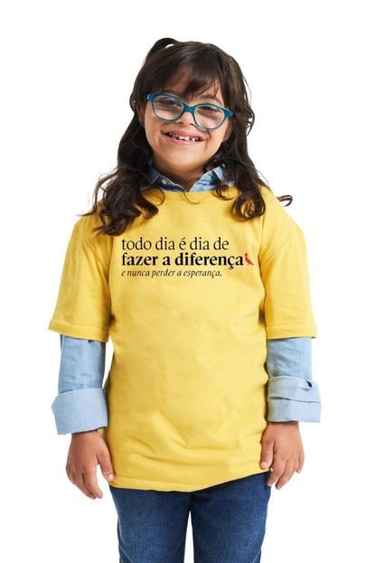 Camiseta Serendipidade Todo Dia Reserva Mini Amarelo - Marca Reserva Mini