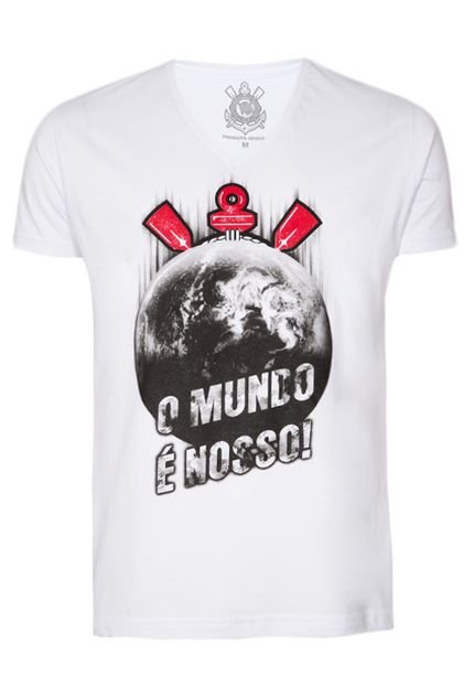 Camiseta Licenciados Futebol Corinthians Mundial Branca - Marca Licenciados Futebol