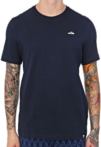 Camiseta adidas Originals Sst Emb T Azul-marinho
