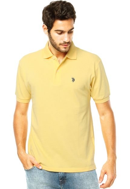 Camisa Polo U.S. Polo Basic Amarela - Marca U.S. Polo