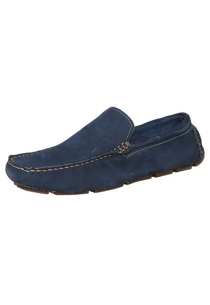 Sapato Casual Couro DAFITI SHOES Azul - Marca DAFITI SHOES