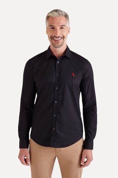 Camisa Cont. Enxuto Cores Elastano Reserva Preto - Marca Reserva