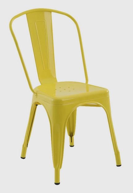 Cadeira Iron Sem Braços Amarela Rivatti - Marca Rivatti