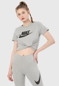 Camiseta Gris-Negro Nike Sportswear Essential