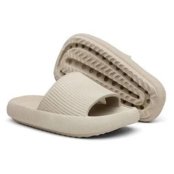 Chinelo Feminino Nuvem Ortopédico Slide Confortavel Bege - Marca Lavini Shoes