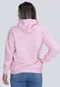 Moletom Liso Feminino Flanelado Blusa de Frio Canguru  Rosa - Marca Lucas Lunny