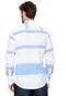 Camisa Polo Wear Faixas Branca/Azul - Marca Polo Wear